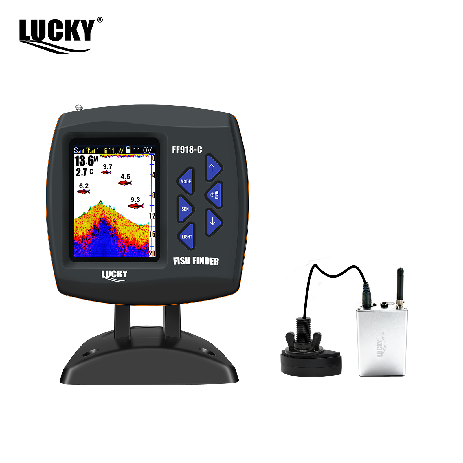 Fish Finder Gps - جهاز لاكي FF918 لاسلكي للتحكم عن