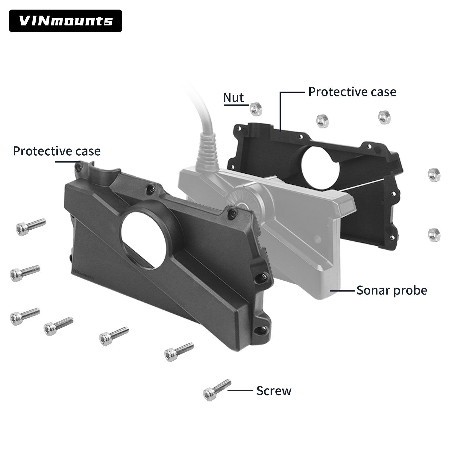 غطاء حماية لجهاز Garmin LVS34  - مراجعة Fish Finder Mount وسعره