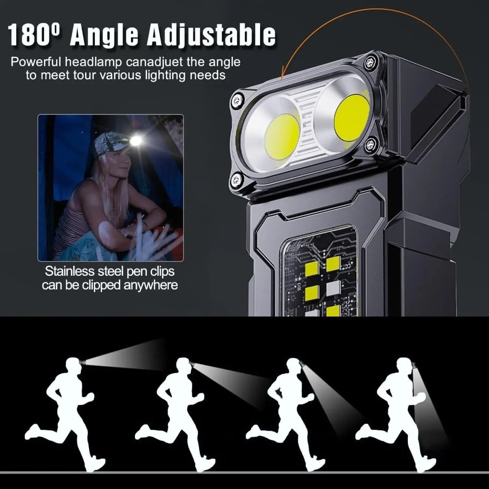180 °   مصباح يدوي LED قابل لل - مراجعة Fishing Light وسعره