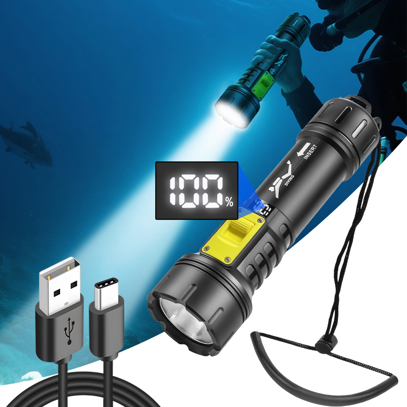 جديد XHP70 الغوص مصباح يدوي IP - مراجعة Fishing Light وسعره