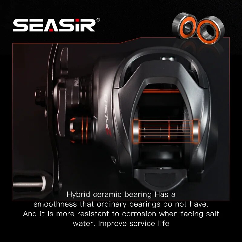 بكرة صب الطعم من SEASIR X2: 1  - مراجعة Kastking Reel Zephyr وسعره